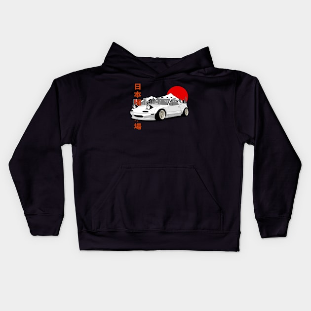 Mazda Miata NA JDM Style Kids Hoodie by Rebellion Store